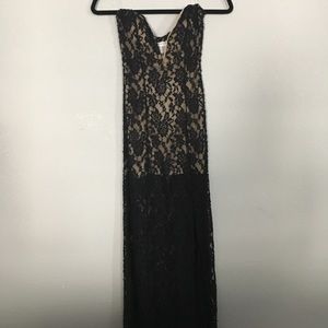 Strapless Lace Dress